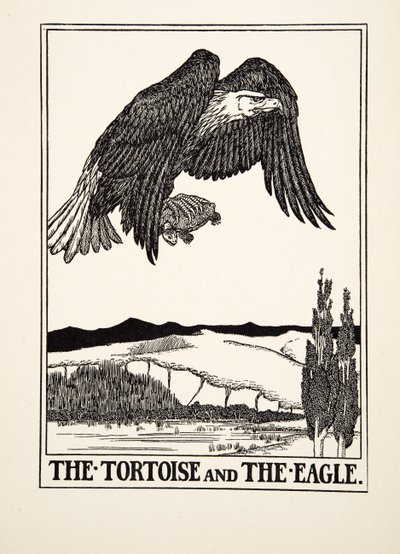 The Tortoise and the Eagle, from A Hundred Fables of Aesop, pub.1903 by Percy J. Billingshurst