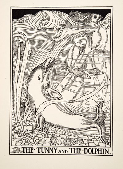 The Tunny and the Dolphin, from A Hundred Fables of Aesop by Percy J. Billingshurst