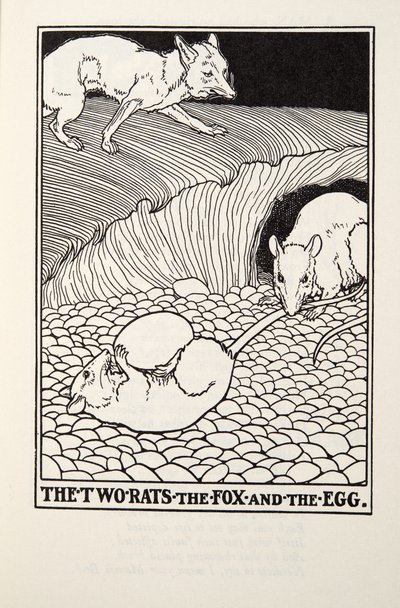 The Two Rats, the Fox and the Egg, from Fontaine Fables by Percy J. Billingshurst