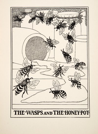 The Wasps and the Honeypot, from A Hundred Fables of Aesop by Percy J. Billingshurst
