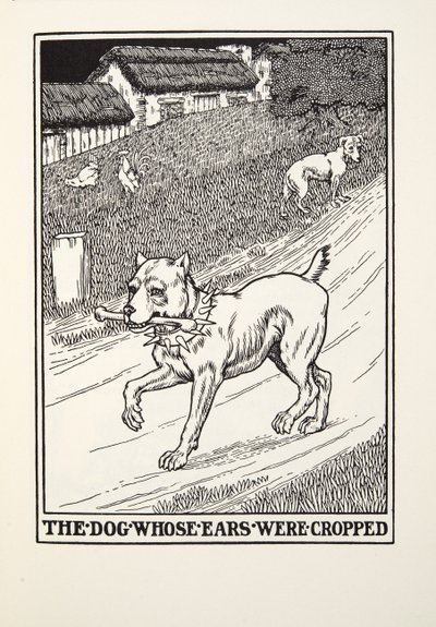 The Dog whose Ears were Cropped, from Fontaine Fables, pub. 1905 by Percy J. Billingshurst