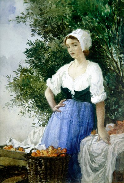 The Orange Seller by Percy Lancaster