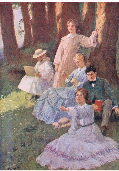 Jo Pointed, and Laurie Set Up to Examine, from Little Women by Percy Tarrant