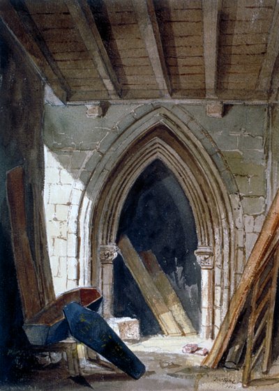 Crypt of St Anne, Blackfriars, City of London by Percy William Justyne