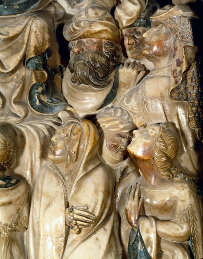 Carved Characters from the Predella of the Main Altar of the Cathedral of Tarragona by Pere Johan
