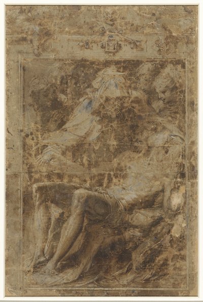 Lamentation by Mary and the Women by Perino del Vaga (possibly)