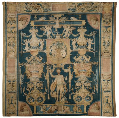 Allegorical tapestry depicting Neptune from the Doria Grotesques series, Brussels, c.1545-50 by Perino del Vaga
