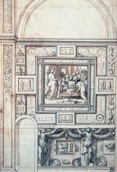 Project for a Wall Decoration of a Vault, 16th Century by Perino del Vaga