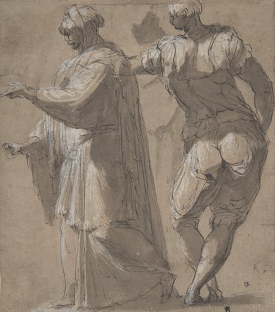 Two Standing Male Figures, 1501-47 by Perino del Vaga