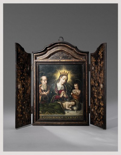 A Portable Christian Shrine (Seigan) Commissioned by the Portuguese Jesuits by Period Momoyama