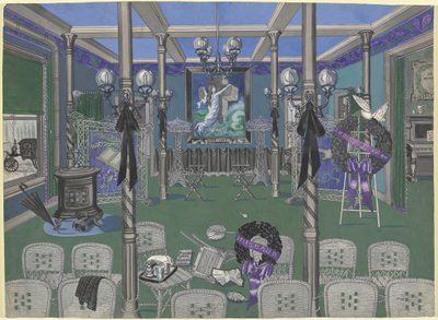 Funeral Parlor, 1895-1920 by Perkins Harnly