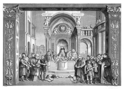 Triumph of St. Thomas Aquinas over the Heretics, 1489-1491 by Perrichon
