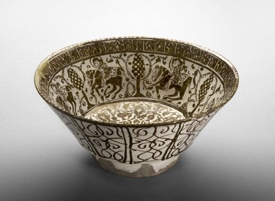 Bowl with Riders by Persian School