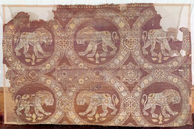 Fabric from the tomb of St. Julian, 3rd-5th century by Persian School