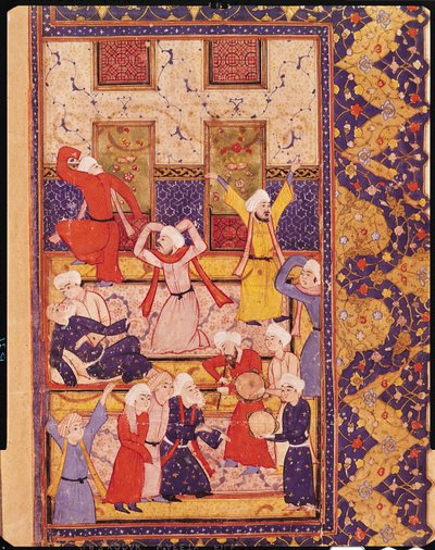 Initiation Dance, from a Book of Poems by Hafiz Shirazi by Persian School
