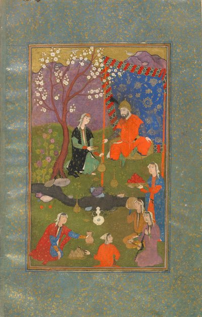 Folio from a Jamshid u Khurshid, Iran, Safavid period, c.1600 by Persian School