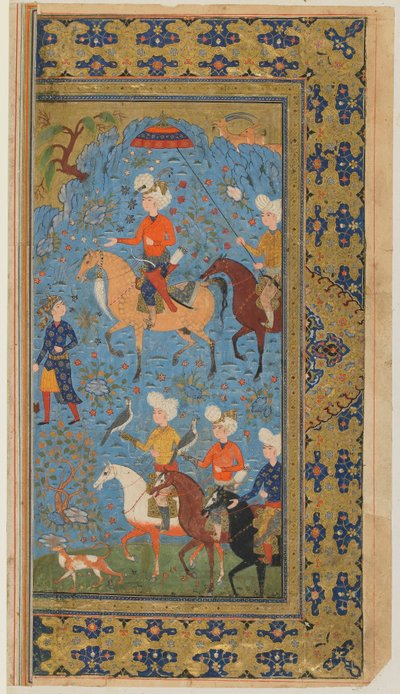 A Royal Hunt by Persian School