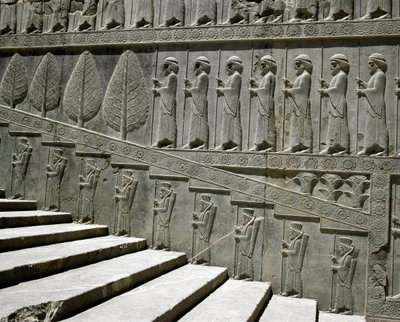 Guards of Susa and Persia. Reliefs of the eastern staircase of the Apadana, 6th century BC by Persian School