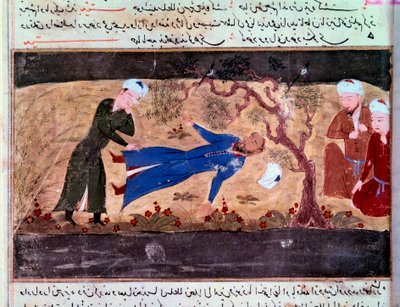 History of the Mongols: The death of Muhammad Hwarazmshah by Persian School
