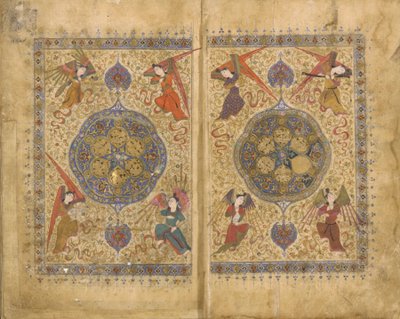Khamsa (Quintet) by Khwaju Kirmani, Shiraz, Iran, Timurid period, 1437-38 by Persian School