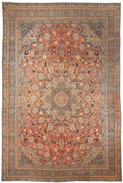 Large Tabriz carpet, of Ardebil design, north west Persia by Persian School