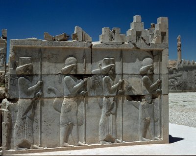 Mede Guards. Reliefs of the Eastern Staircase of the Apadana by Persian School