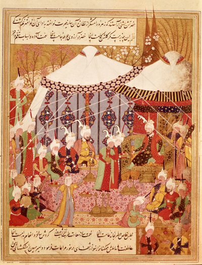 Sultan Bayazid Captured by Timur by Persian School