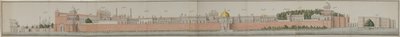 Panorama of the Fort at Delhi by Persian School