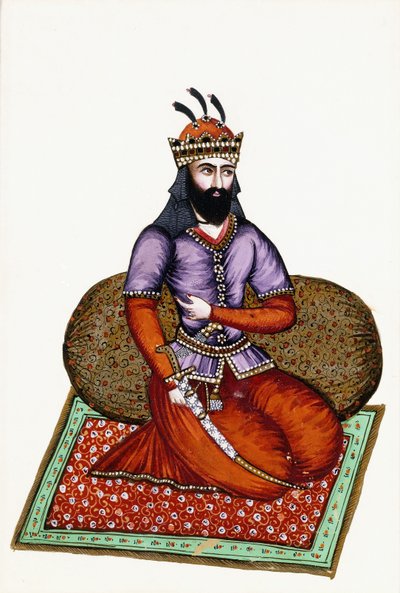 Portrait of Shah Garshab by Persian School