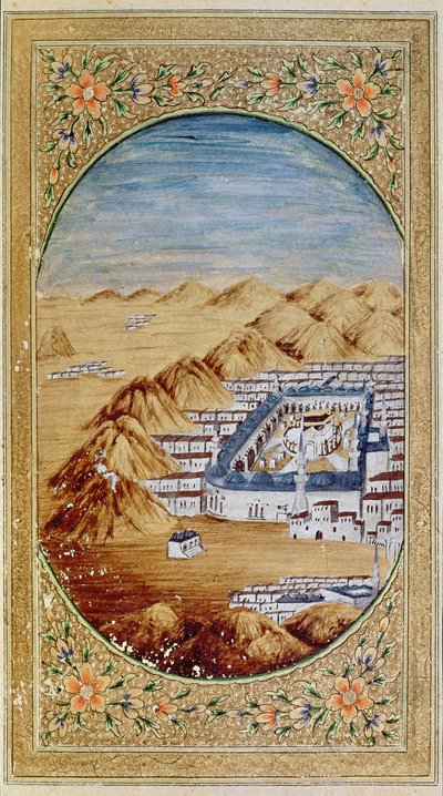 The Tomb of the Prophet at Medina by Persian School
