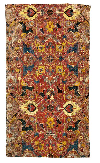 Tabriz Medallion Carpet Fragment, North West Persia by Persian School