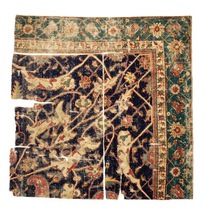 Tabriz Medallion Carpet Fragment by Persian School