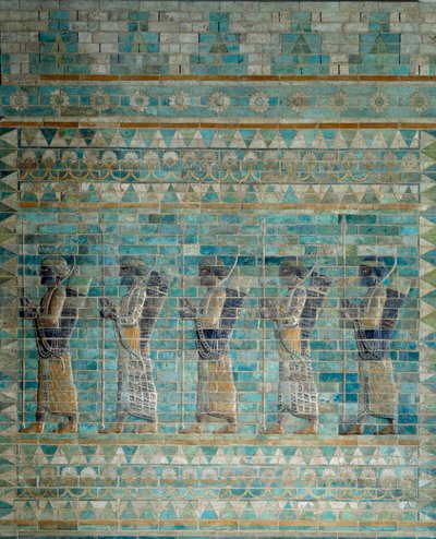 The Frieze of the Archers, from the Palace of Darius I, King of Persia, in Susa by Persian School