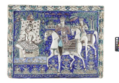 Tile from Tehran, 19th century by Persian School
