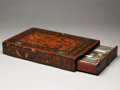 Tool kit depicting the Holy Family, c.1830 by Persian School
