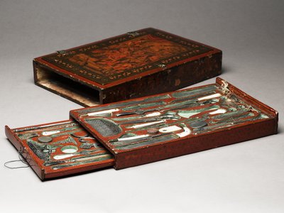 Tool kit depicting the Holy Family, c.1830 by Persian School