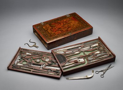 Tool kit depicting the Holy Family, c.1830 by Persian School