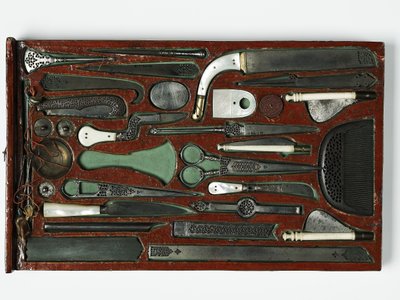 Tool kit depicting the Holy Family, c.1830 by Persian School