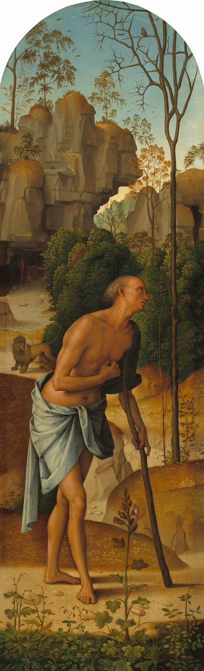 The Crucifixion with the Virgin, Saint John, Saint Jerome, and Saint Mary Magdalene by Perugino