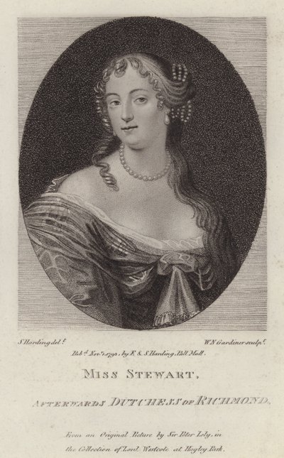Frances Stewart, Duchess of Richmond by Peter (after) Lely