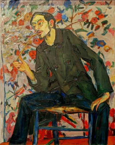 Portrait of the Painter Conrad Felixmüller by Peter August Böckstiegel
