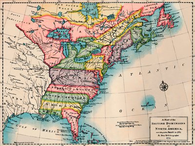 Map of the British Dominions of North America, 1772 by Peter Bell