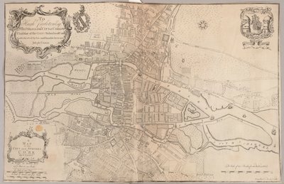 A map of the City and Suburbs of Cork by Peter Butler