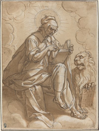 Saint Mark the Evangelist by Peter Candid after Heinrich Aldegrever after Georg Pencz