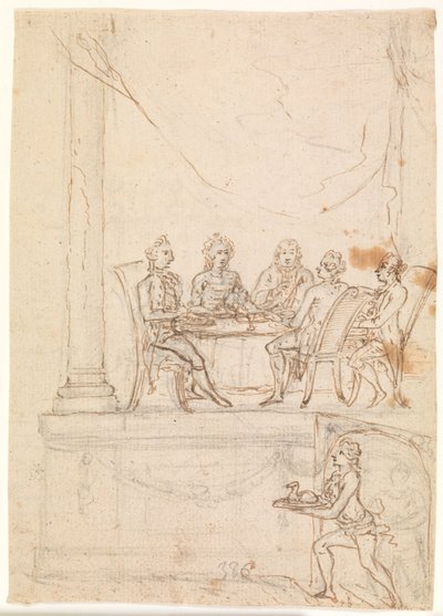 The Royal Family at a Banquet at Hirschholm Castle, September 29, 1771 by Peter Cramer