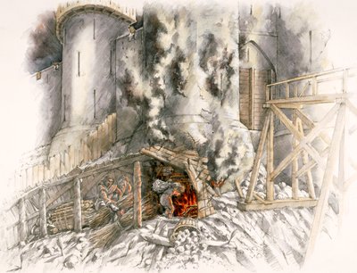 Dover Castle siege, 1216 by Peter Dunn