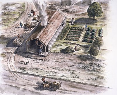 Industrial Building, Ribchester Roman Fort, Lancashire, 2nd Century by Peter Dunn