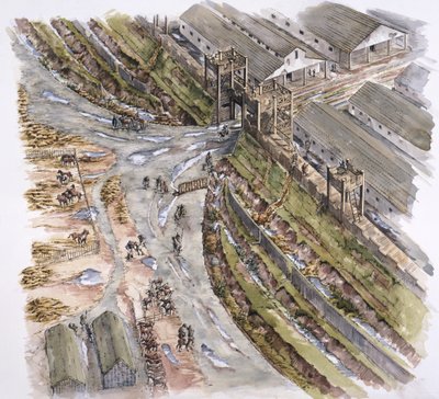 Ribchester Roman Fort, Lancashire by Peter Dunn