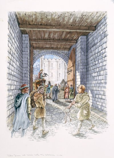 The Castle Gatehouse, Old Sarum, Wiltshire by Peter Dunn