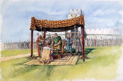 William the Conqueror at Old Sarum, 1086, c1990-2010 by Peter Dunn